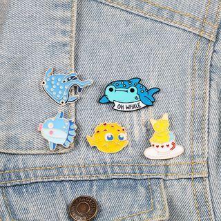 Fish / Cat Alloy Brooch (various Designs)