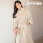 Plus Size Hooded Buttoned Parka