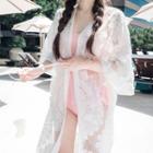 Bell-sleeve Crochet Cover-up
