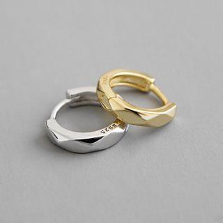 925 Sterling Silver Single Hoop Earring