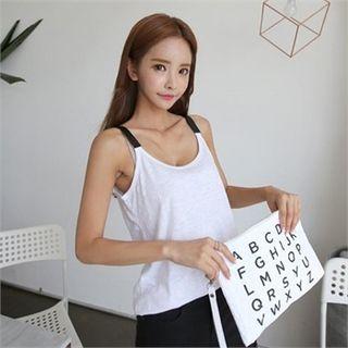 Contrast-strap Camisole Top