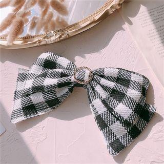 Plaid Bow Hair Clip / Hair Tie