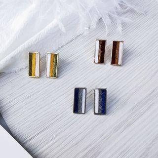 Fabric Panel Earring