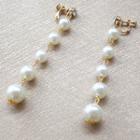 Faux-pearl Drop Earring 1 Pair - Faux Pearl - White - One Size