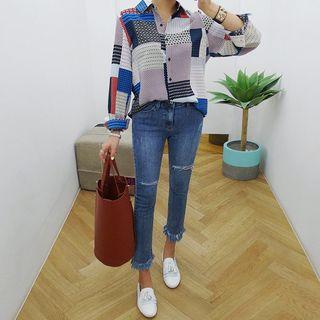 Tall Size Patterned Blouse