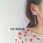 Faux Crystal Bow Earring