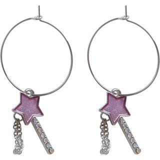 Star Fringed Hoop Earring