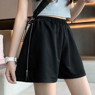 Side Zip-up Shorts