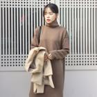 Turtle-neck Long Pullover Dress
