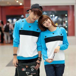 Couple Color-block Pullover