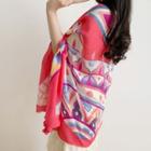 Patterned Scarf Red - 180cm X 100cm