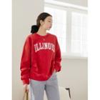 Vivid Letter-embroidered Sweatshirt