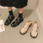 Reflexive Trim Platform Buckled Shoes
