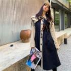 Long-sleeve Two-tone Coat Dress