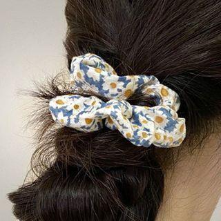 Floral Scrunchie 0466a - Hair Rope - One Size