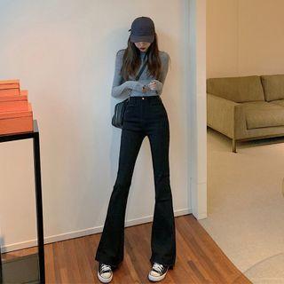 Boot-cut Jeans / Belt / Set (various Designs)
