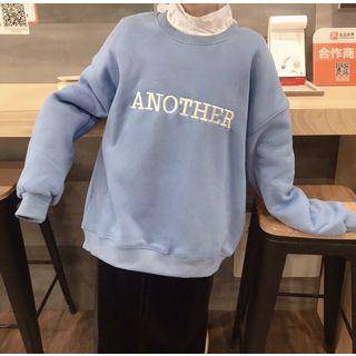 Tie-back Blouse / Lettering Sweatshirt