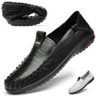 Croc Grain Genuine Leather Shoes