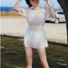 Set: High-waist Bikini + Cover Up