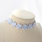 Floral Lace Choker As Shown In Figure - One Size