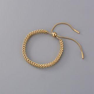 Titanium Steel Weave Bracelet  - Golden