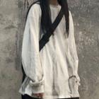 Tie Dye Pullover Gray & White - One Size