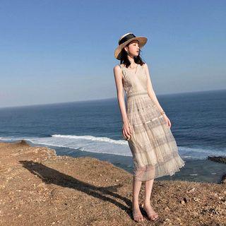 Sleeveless Lace Dress / Short-sleeve Lace Dress