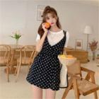 Set: T-shirt + Polka Dot Playsuit
