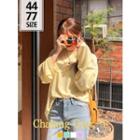 Pastel-color Wide-sleeve Boxy T-shirt