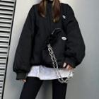 Set: Logo Mock-turtleneck Pullover + Crossbody Bag