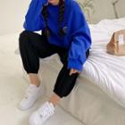 Plus Size Flap-trim Jogger Pants