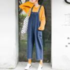 Wide-leg Cropped Dungaree