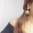Pearl Scallop Statement Earring