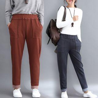 Panel Color Block Cropped Pants