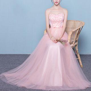 Lace Trim Evening Gown (various Designs)