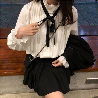 Knit Vest / Puff Sleeve Shirt