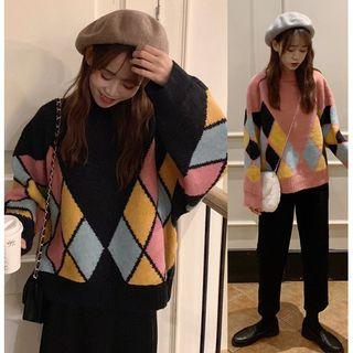 Diamond Panel Sweater