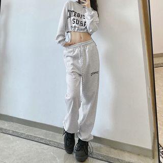 Lettering Sweatpants / Sweatshirt