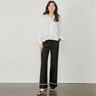 Shirred-hem Blouse