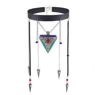 Triangle Fringe Choker