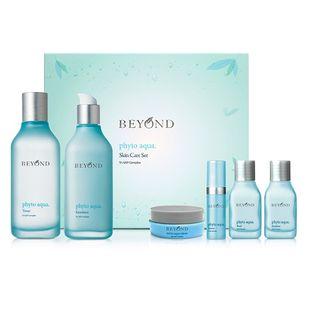 Beyond - Phyto Aqua Skin Care Set: Toner 150ml + 35ml + Emulsion 130ml + 35ml + Essence 5ml + Cream 5ml 6pcs