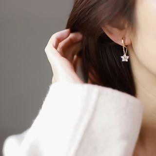 Floral Clip On Earring / Ear Stud