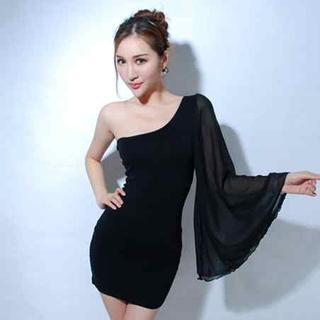 One-shoulder Sheath Dress