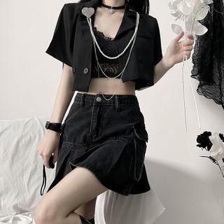 Short-sleeve Blazer / Body Chain