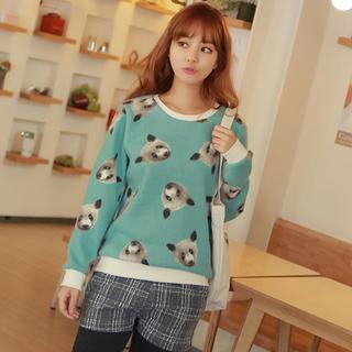 Panda Print Sweatshirt