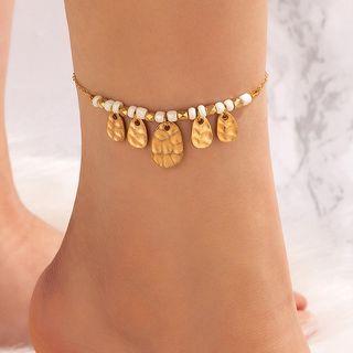 Irregular Charm Anklet 22147 - Gold - One Size