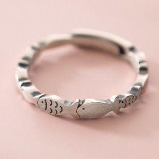 Fish Ring Silver - One Size