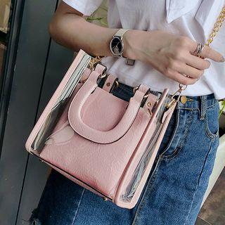 Chain Strap Transparent Crossbody Bag