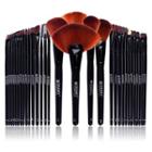 Shany - Professional 32 Pcs Brush Set With Faux-leather Pouch As Figure Shown