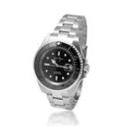 Black Enamel Automatic Movement Watch Black - One Size